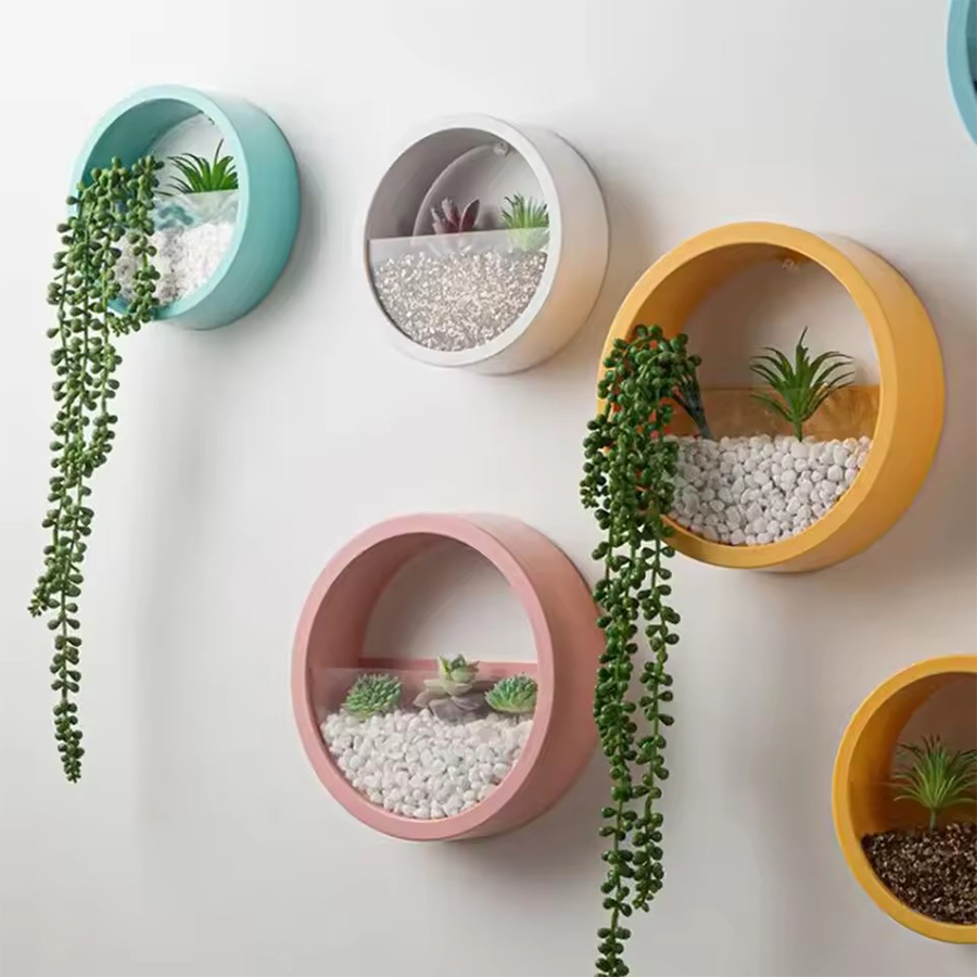 Snake Plant Ceramic - Vaso da Parete Rotondo 3 Colori