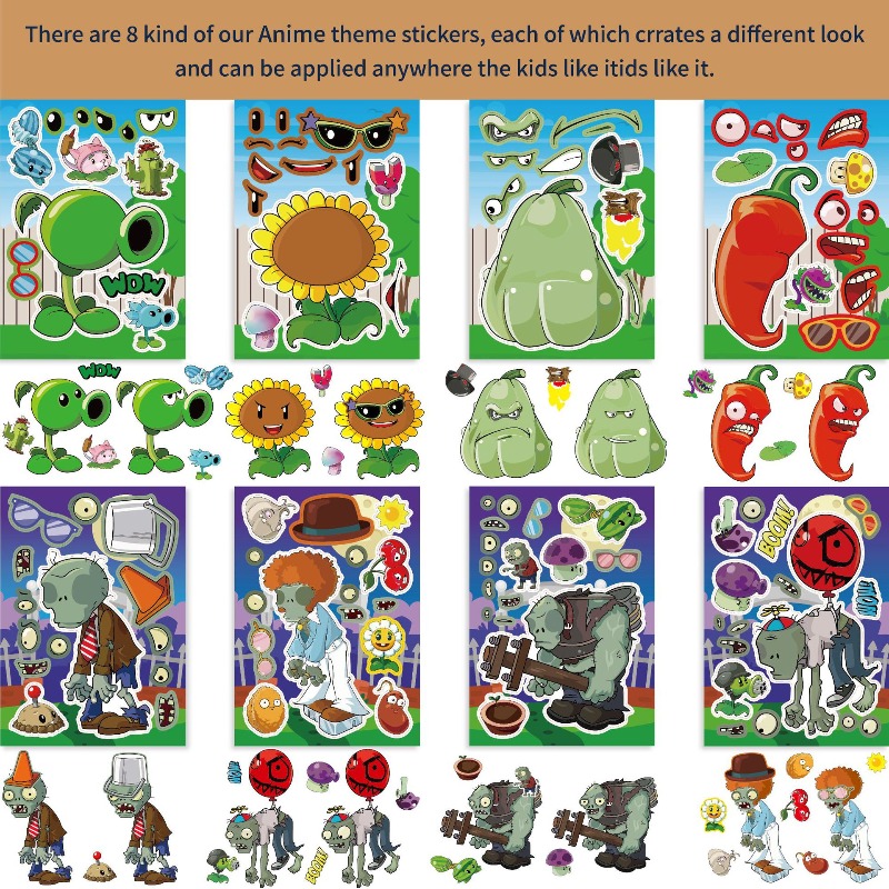 Adesivi Puzzle Anime Cartoon C - Plant Parent Vs Planta recensione e prezzo